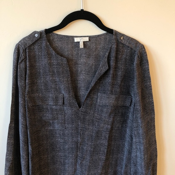 Joie • Marlo Silk Textured Tunic Blouse NWOT - Picture 4 of 8